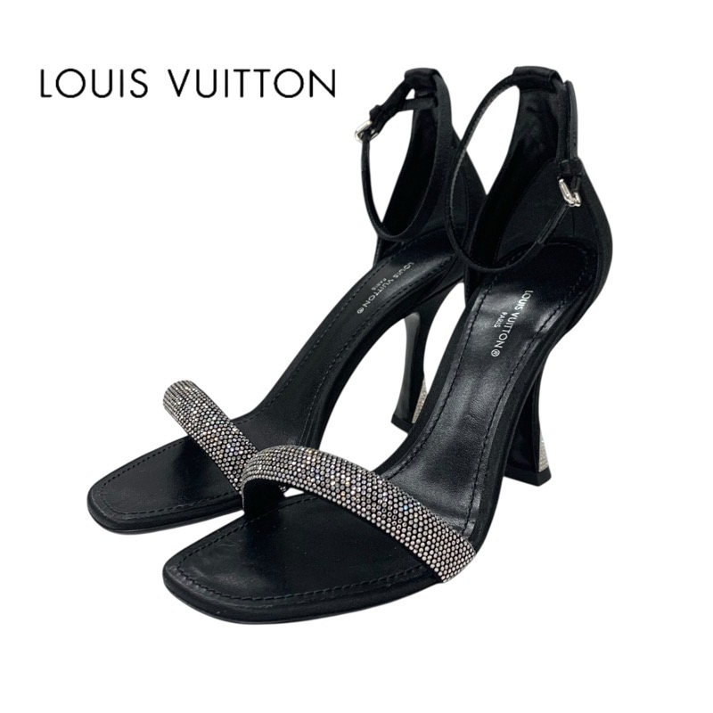 投稿記事「ルイヴィトン アピールライン サテン ラインストーン サンダル ブラックを買取しました！」の商品画像