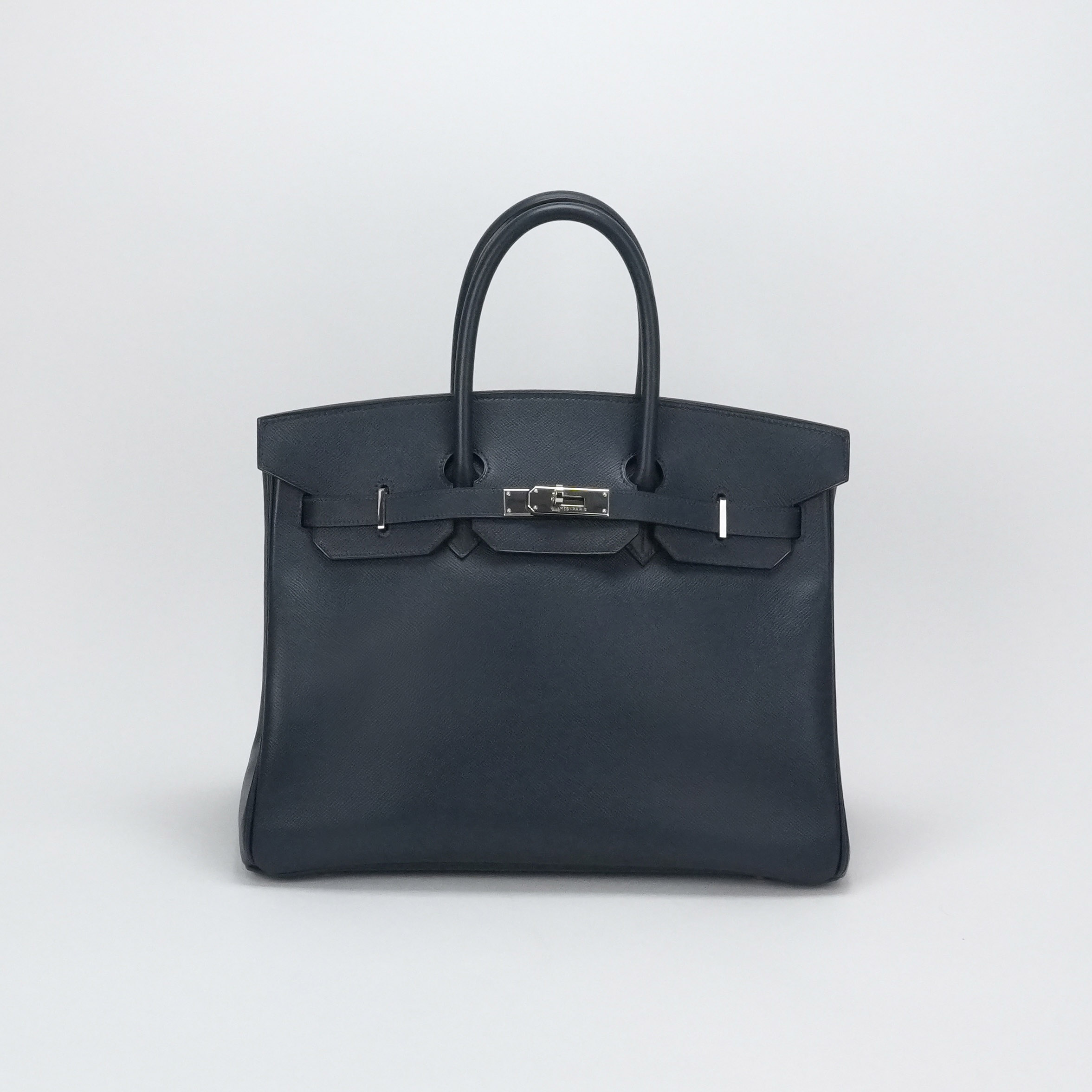 投稿記事「エルメス バーキン35 クシュベル ネイビー シルバー金具を買取しました！」の商品画像