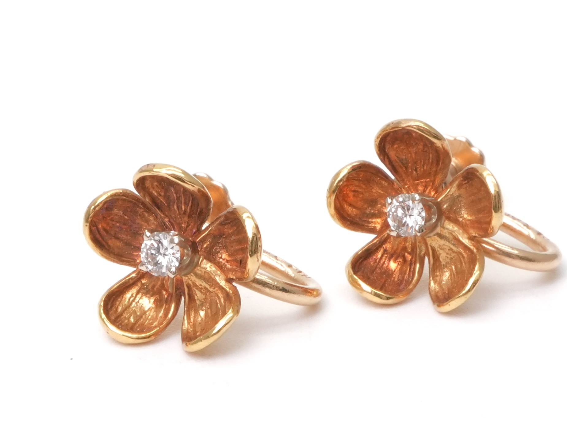 投稿記事「ティファニー ダイヤ イヤリング 18K(YG)/14K(YG)を買取しました！」の商品画像