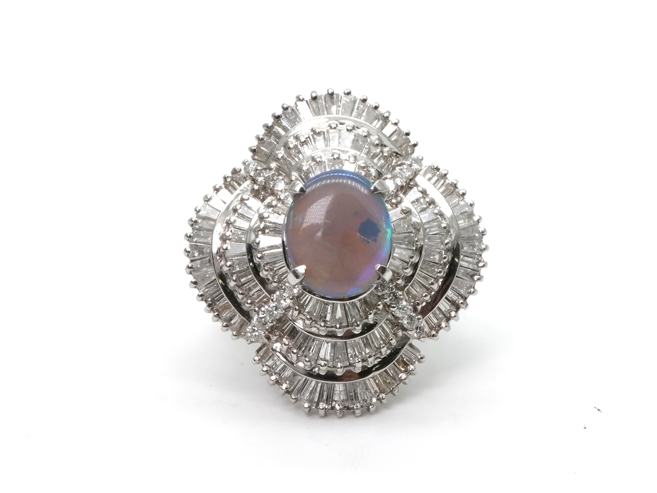 投稿記事「ブラックオパール ダイヤ リング Pt900 3.09ct 4.22ctを買取しました！」の商品画像