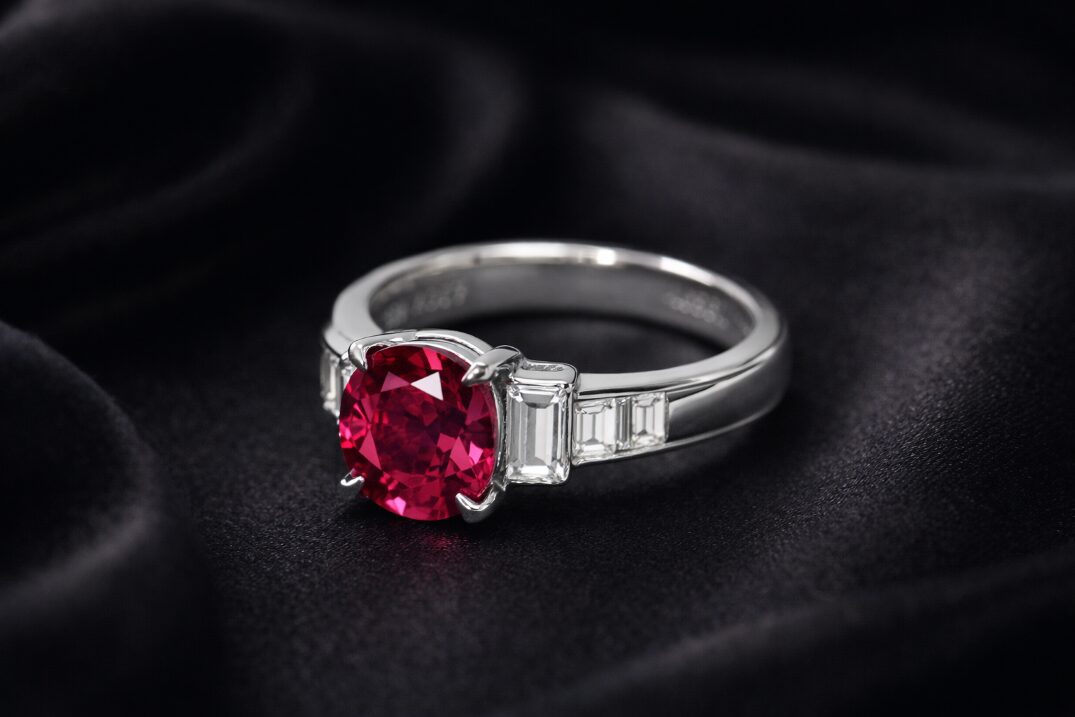高品質なルビーのリングのイメージ画像