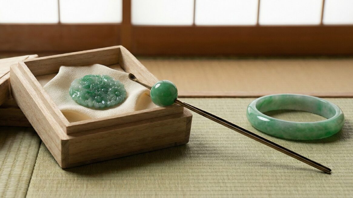 相続した和装飾の翡翠のイメージ画像