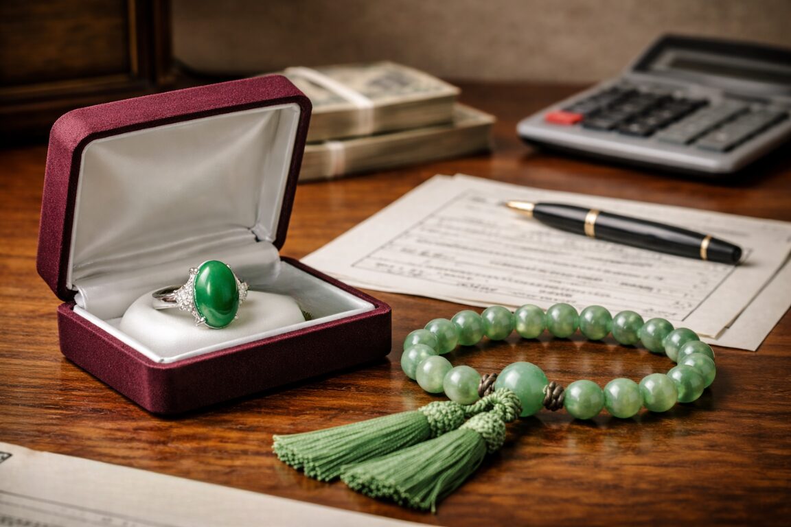 相続した翡翠のアクセサリーのイメージ画像