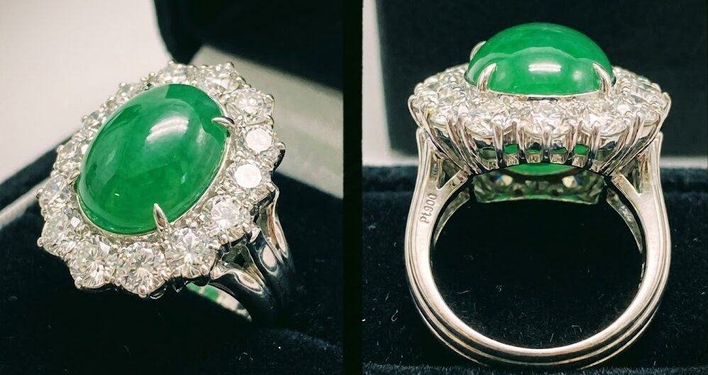 高品質な翡翠の指輪のイメージ画像