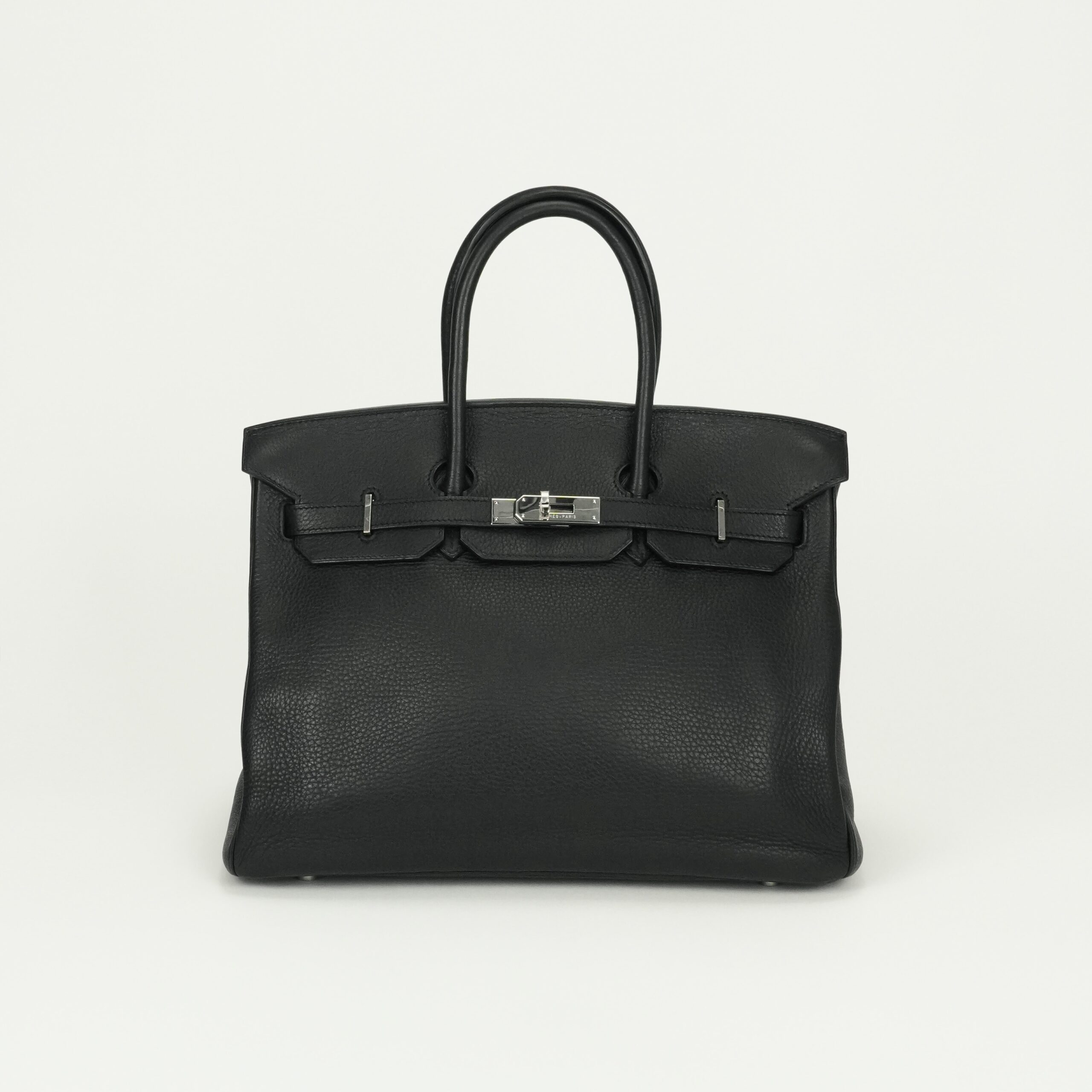 投稿記事「エルメス バーキン35 トリヨンクレマンス ブラック シルバー金具 を買取しました！」の商品画像