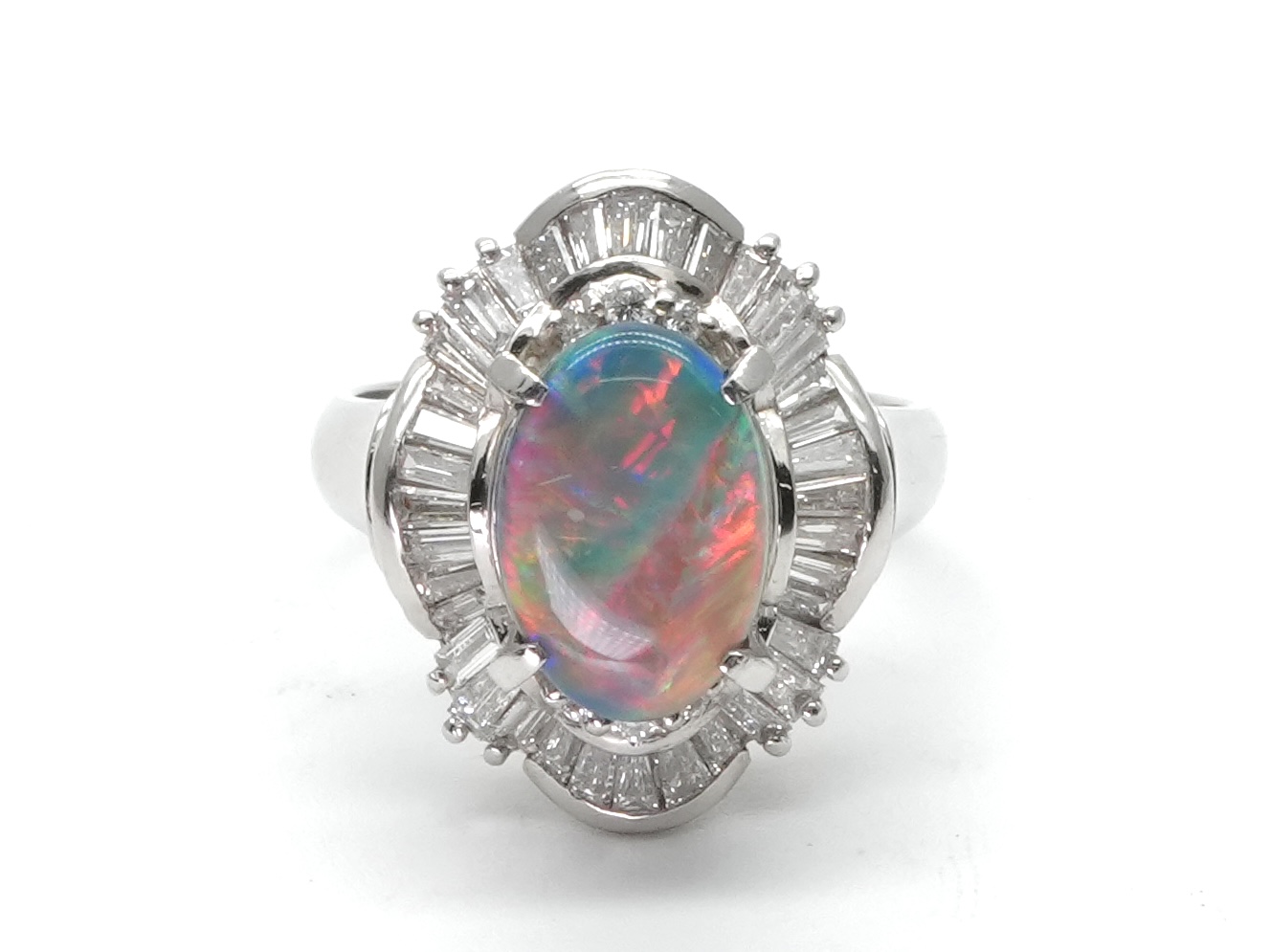 投稿記事「ブラックオパール ダイヤ リング Pt900 2.36ct D0.97ctを買取しました！」の商品画像