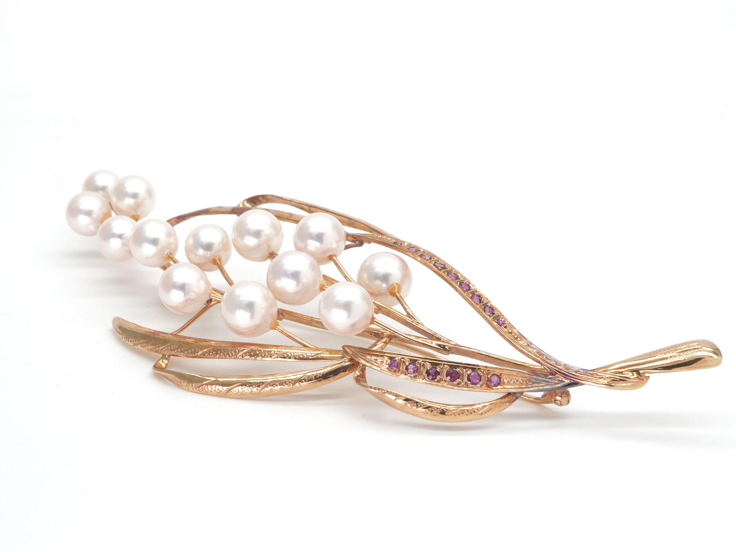 投稿記事「パール ルビー ブローチ K18 ゴールドを買取しました！」の商品画像