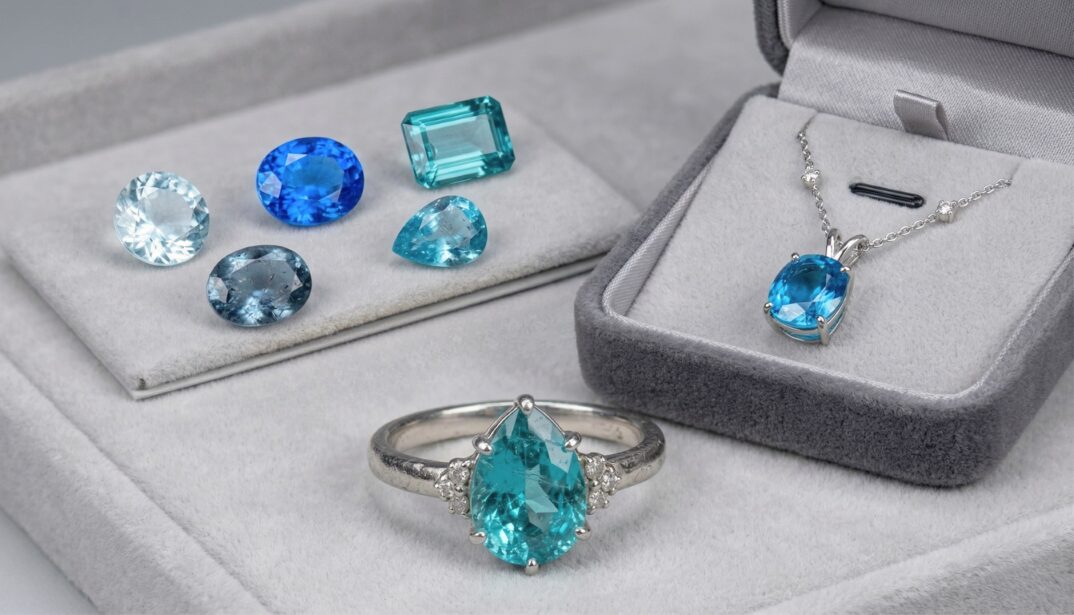 パライバトルマリンのルースやジュエリーのイメージ画像