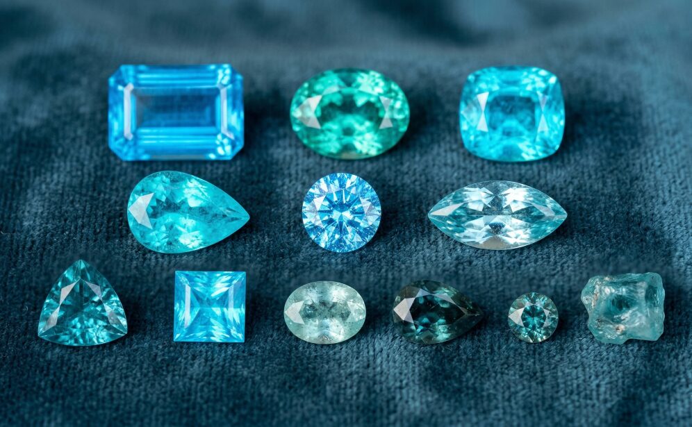 さまざまな品質・カットのパライバトルマリンルースのイメージ画像