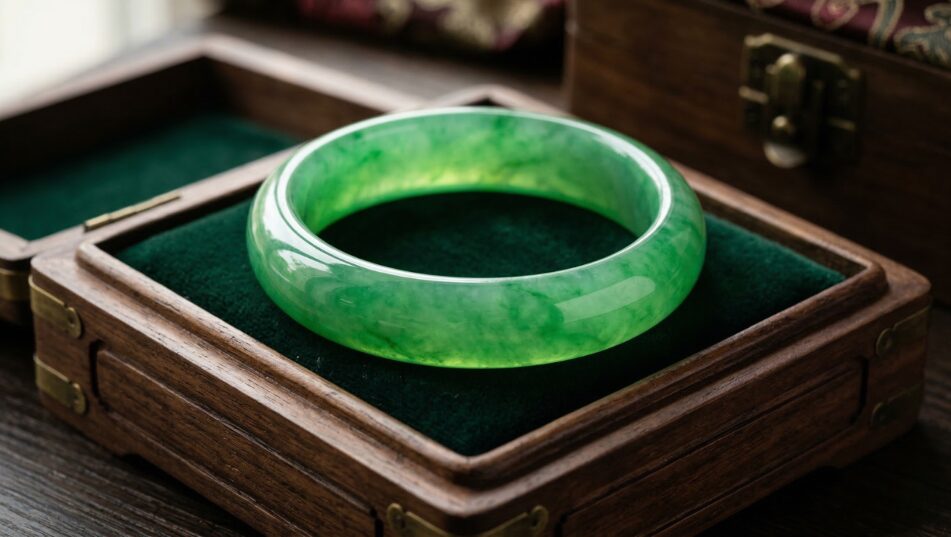 高品質な翡翠のバングルのイメージ画像