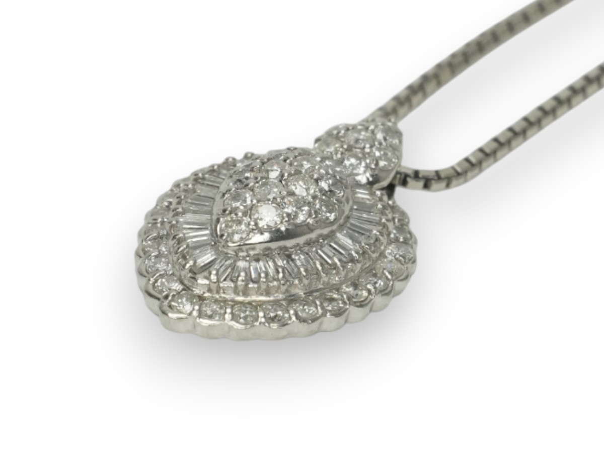 投稿記事「ダイヤモンド ネックレス Pt850/Pt900 1.33ctを買取しました！」の商品画像