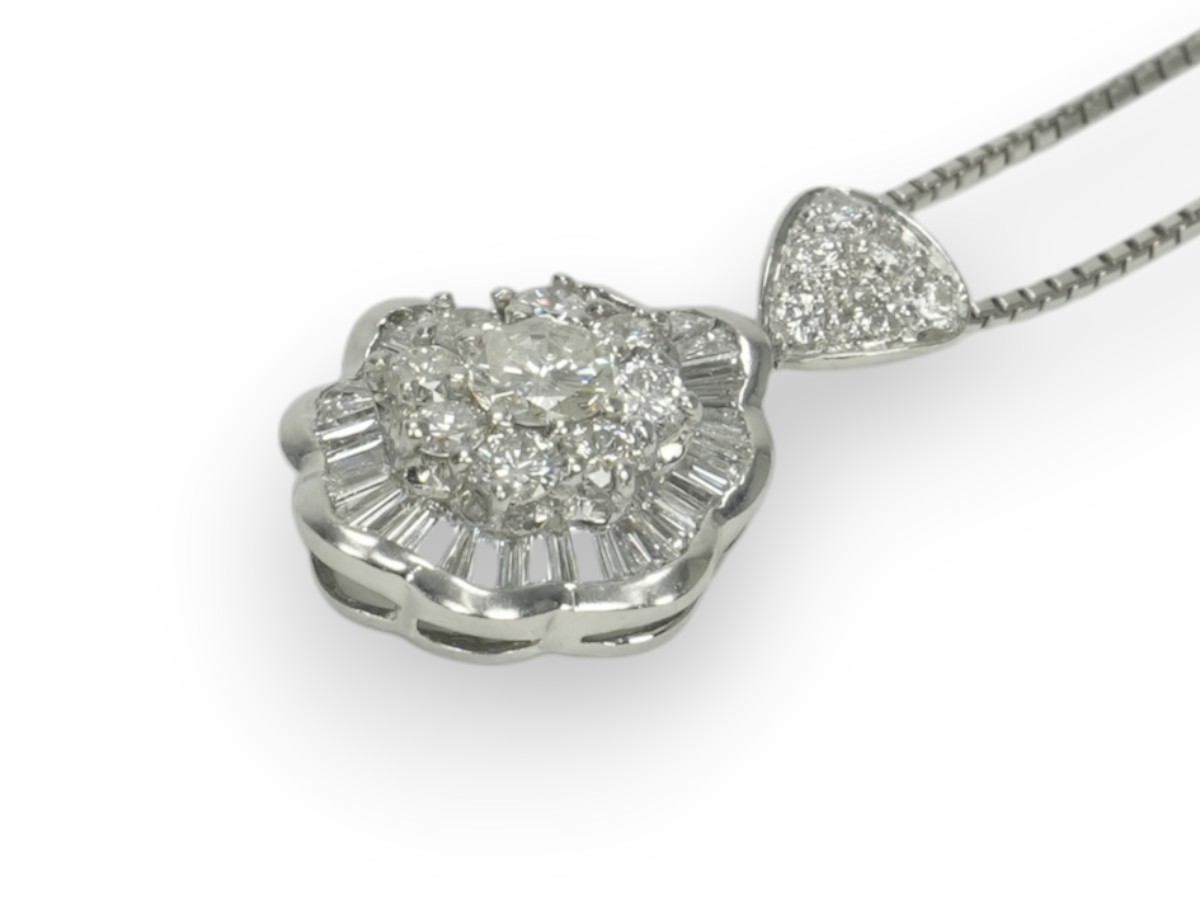 投稿記事「ダイヤ ネックレス Pt900/Pt850 2.00ct プラチナを買取しました！」の商品画像