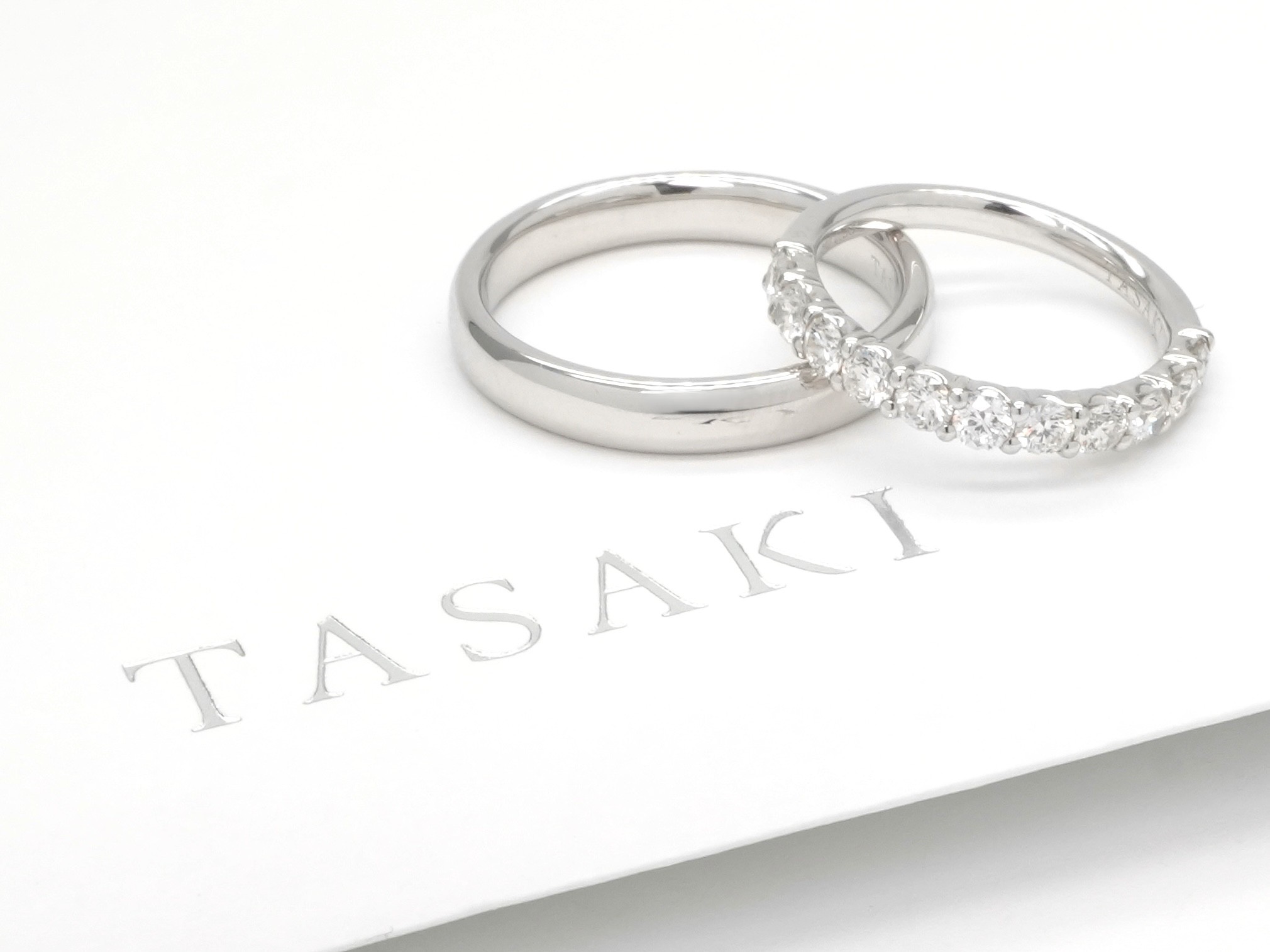 投稿記事「タサキ ブリッランテ ハーフエタニティ ペアリング ダイヤモンド Pt950を買取しました！」の商品画像