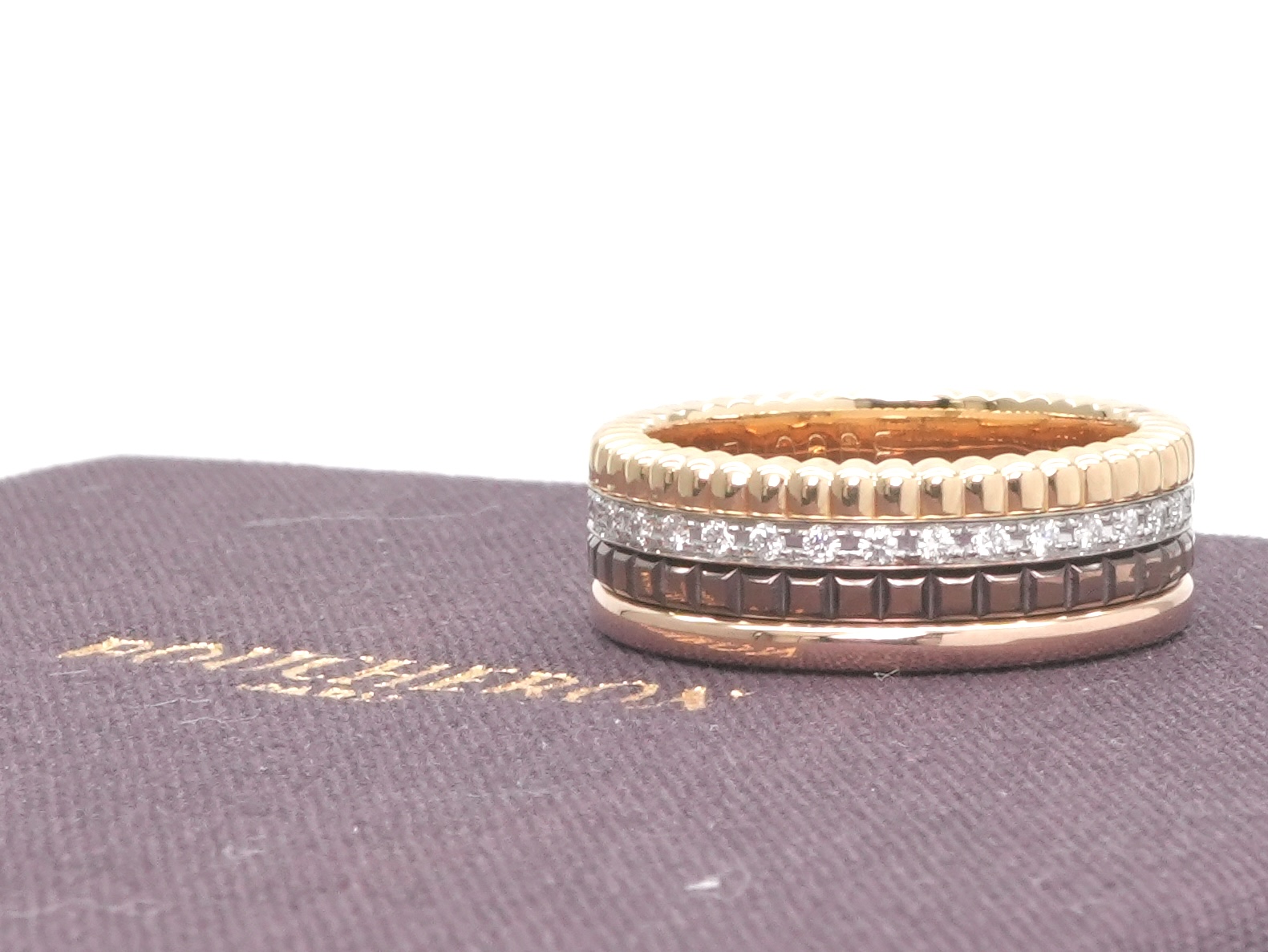 投稿記事「ブシュロン キャトル クラシック ダイヤモンド リング スモール K18を買取しました！」の商品画像