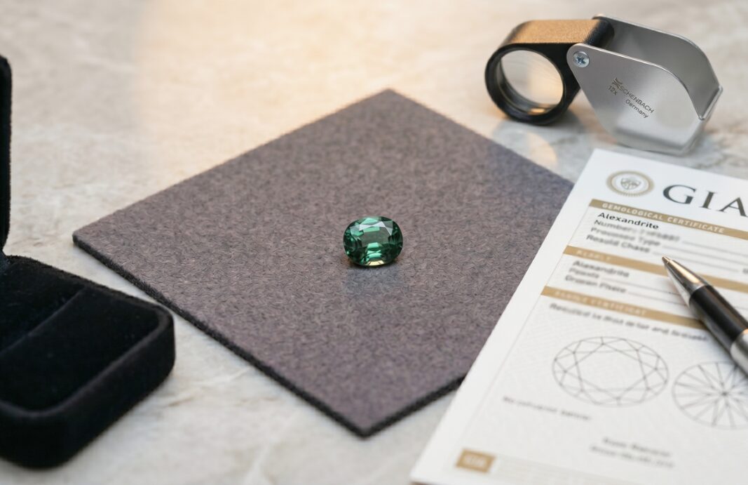 鑑別書つきのアレキサンドライトルースのイメージ画像