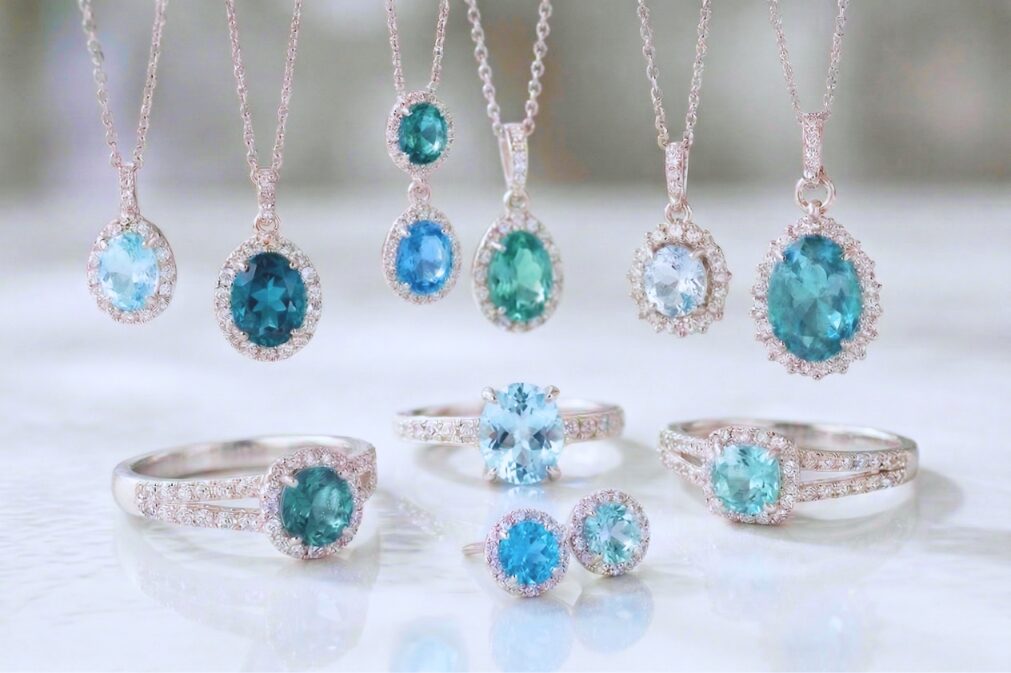 さまざまなトルマリンのジュエリー画像