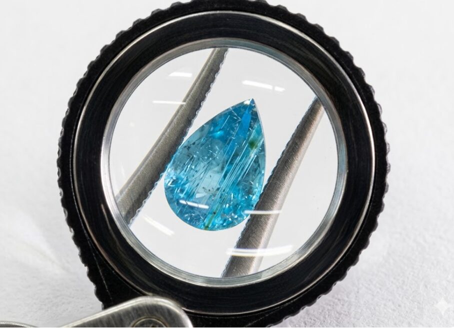 2色性のあるパライバトルマリンのルースイメージ画像