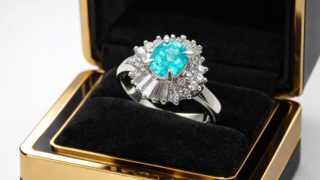 高品質なパライバトルマリンのリング画像