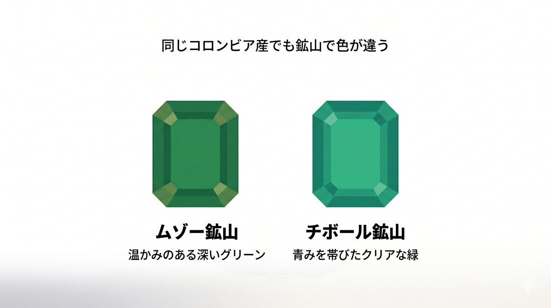 ムゾー鉱山とチボール鉱山の図解画像