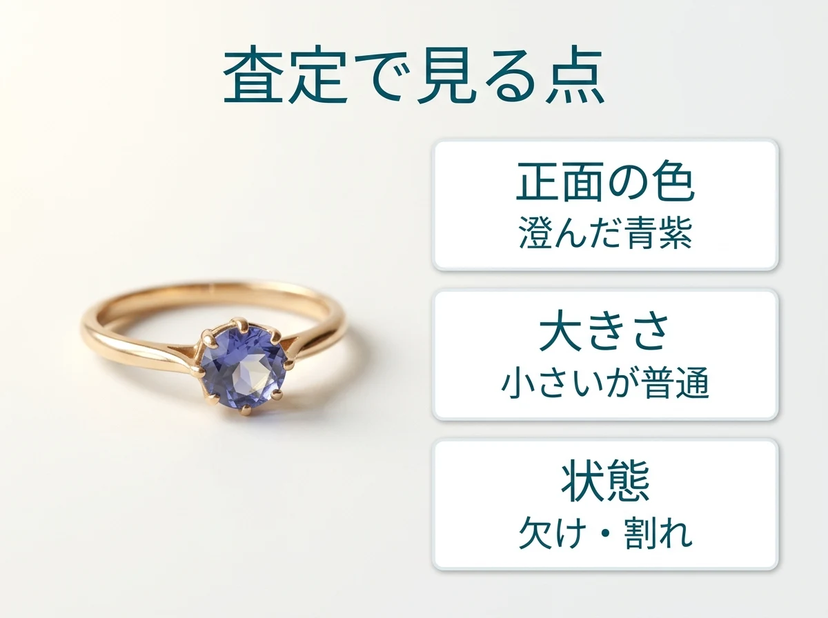 査定で見る主な点を示した図