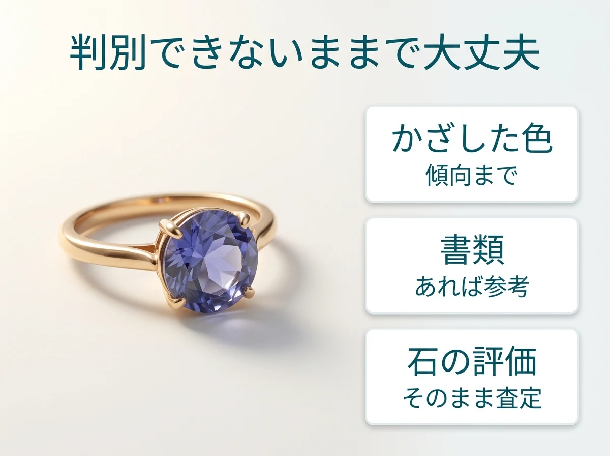 判別できないままでも査定できることを示した図